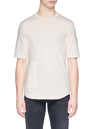 Main View - Click To Enlarge - HELMUT LANG - 'Bar Tab' webbing strap detail T-shirt