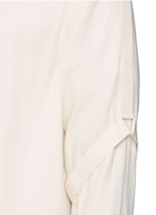 Detail View - Click To Enlarge - HELMUT LANG - Attached strap twill bomber shirt