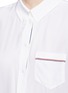 Detail View - Click To Enlarge - EQUIPMENT - 'Betty 3x1' stripe border silk crepe shirt