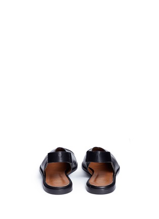 Back View - Click To Enlarge - ATP ATELIER - 'Bee' leather slingback skimmer flats