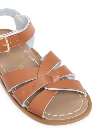 Detail View - Click To Enlarge - SALT-WATER - 'Original' toddler leather sandals