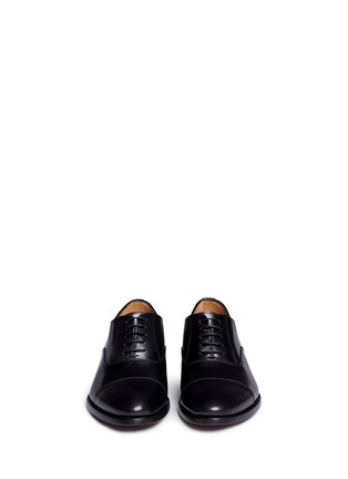 Front View - Click To Enlarge - TOM DIXON - Cap toe leather Oxfords