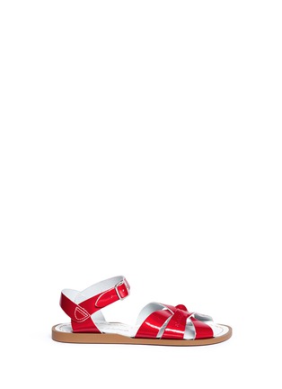 Main View - Click To Enlarge - SALT-WATER - 'Original' youth patent leather sandals