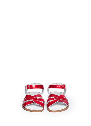 Figure View - Click To Enlarge - SALT-WATER - 'Original' youth patent leather sandals