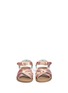 Figure View - Click To Enlarge - SALT-WATER - 'Original' kids metallic leather sandals