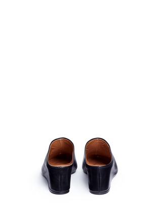 Back View - Click To Enlarge - ATP ATELIER - 'Irma' vegetable tanned leather wedge mules
