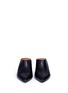 Front View - Click To Enlarge - ATP ATELIER - 'Irma' vegetable tanned leather wedge mules
