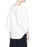 Back View - Click To Enlarge - CHLOÉ - Cocoon sleeve floral broderie anglaise top