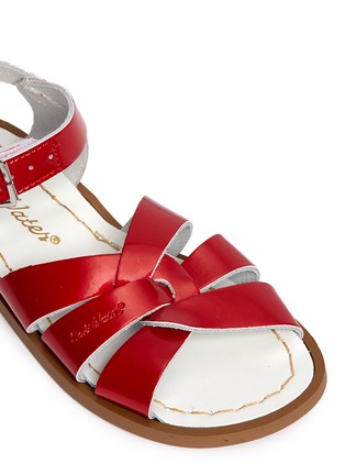 Detail View - Click To Enlarge - SALT-WATER - 'Original' kids patent leather sandals