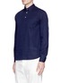 Front View - Click To Enlarge - BARENA - 'Pavan Dalma' dot jacquard shirt