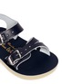 Detail View - Click To Enlarge - SALT-WATER - 'Seawee' toddler leather sandals