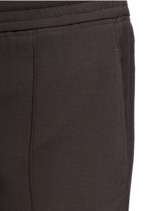 Detail View - Click To Enlarge - NEIL BARRETT - Elastic waist pleated wool pants