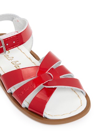Detail View - Click To Enlarge - SALT-WATER - 'Original' toddler patent leather sandals
