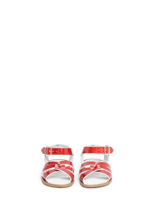 Figure View - Click To Enlarge - SALT-WATER - 'Original' toddler patent leather sandals