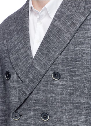 Detail View - Click To Enlarge - BARENA - 'Mosto Grata' knit soft blazer