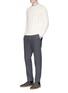 Figure View - Click To Enlarge - BARENA - 'Rovere Bruma' cable knit sweater