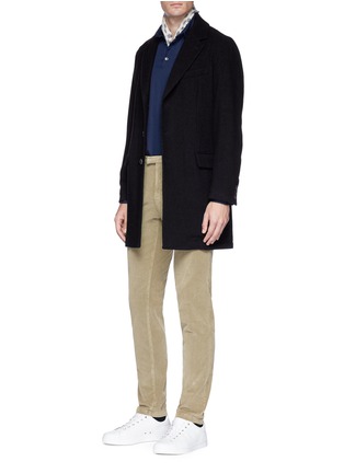 Figure View - Click To Enlarge - BARENA - Brushed twill coat