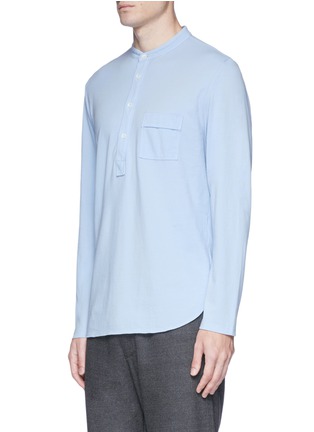 Front View - Click To Enlarge - BARENA - 'Nalin Tamiso' cotton piqué long sleeve T-shirt