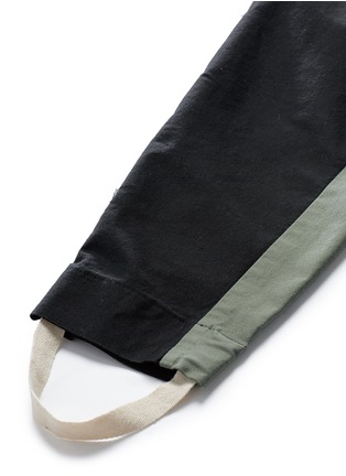 Detail View - Click To Enlarge - BASSIKE - 'surplus' colourblock stirrup pants