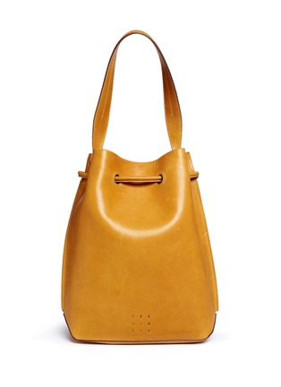 Detail View - Click To Enlarge - TRADEMARK - 'The Keaton' leather drawstring shoulder bag