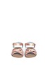 Figure View - Click To Enlarge - SALT-WATER - 'Original' youth metallic leather sandals