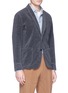 Front View - Click To Enlarge - CAMOSHITA - Wool-blend soft blazer