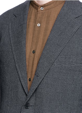 Detail View - Click To Enlarge - CAMOSHITA - Wool houndstooth soft blazer
