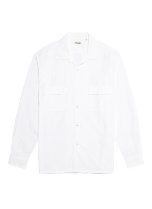 Main View - Click To Enlarge - CAMOSHITA - Chest pocket cotton poplin shirt
