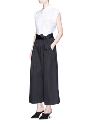 Figure View - Click To Enlarge - TOME - Sateen cropped karate pants