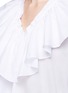 Detail View - Click To Enlarge - TOME - Ruffle bib batiste peasant blouse