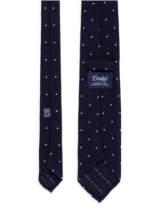Detail View - Click To Enlarge - DRAKE'S - Polka dot wool-silk tie