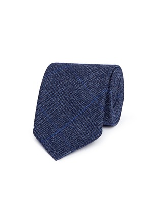 Main View - Click To Enlarge - DRAKE'S - Glen plaid wool-cashmere flannel tie