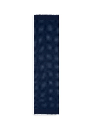 Main View - Click To Enlarge - DRAKE'S - Polka dot print wool-silk scarf