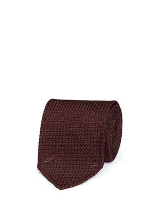 Main View - Click To Enlarge - DRAKE'S - Textured woven silk tie