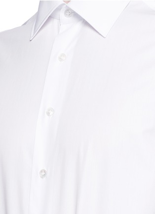Detail View - Click To Enlarge - LARDINI - Cotton poplin shirt