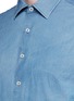 Detail View - Click To Enlarge - LARDINI - Cotton chambray shirt