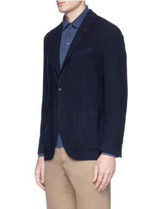 Front View - Click To Enlarge - LARDINI - Wool-cashmere soft blazer