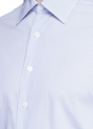 Detail View - Click To Enlarge - LARDINI - Stripe cotton poplin shirt