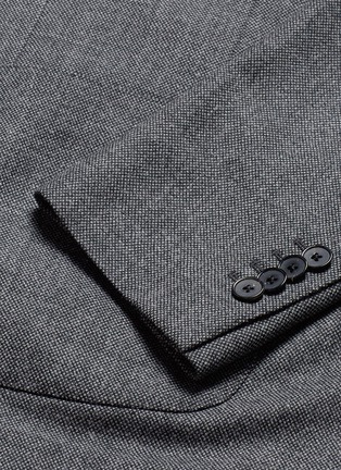 Detail View - Click To Enlarge - LARDINI - Wool birdseye soft blazer