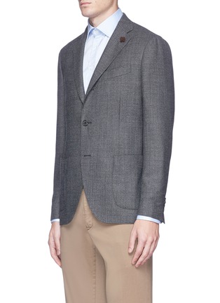 Front View - Click To Enlarge - LARDINI - Wool birdseye soft blazer