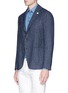 Front View - Click To Enlarge - LARDINI - Brushed wool soft blazer