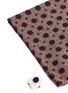 Detail View - Click To Enlarge - LARDINI - Floral polka dot silk-cotton twill pocket square