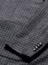 Detail View - Click To Enlarge - LARDINI - Loro Piana Rain System® micro check bouclé blazer