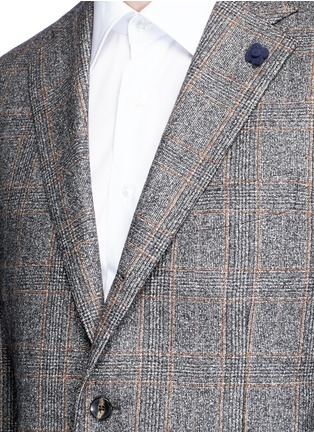 Detail View - Click To Enlarge - LARDINI - Windowpane check wool blazer