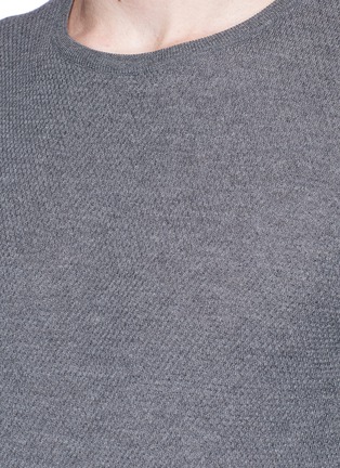 Detail View - Click To Enlarge - LARDINI - Textured wool sweater
