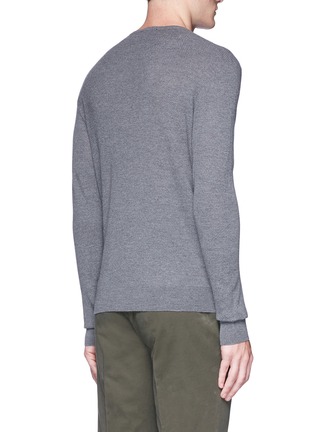 Back View - Click To Enlarge - LARDINI - Textured wool sweater