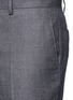Detail View - Click To Enlarge - LARDINI - Slim fit mélange wool twill pants