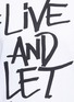 Detail View - Click To Enlarge - NEIL BARRETT - '#LIVE AND LET LIVE' graffiti print T-shirt