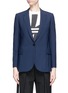 Main View - Click To Enlarge - NEIL BARRETT - Elbow cutout gabardine suiting jacket