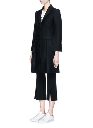 Front View - Click To Enlarge - NEIL BARRETT - Virgin wool-cashmere twill coat